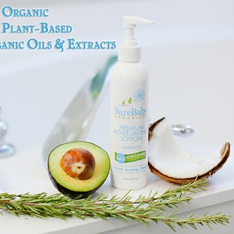 Premium Moisturizing Lotion - No Added Fragrances - 100% Organic Oils & Extracts - Eczema Friendly - Safe & Gentle